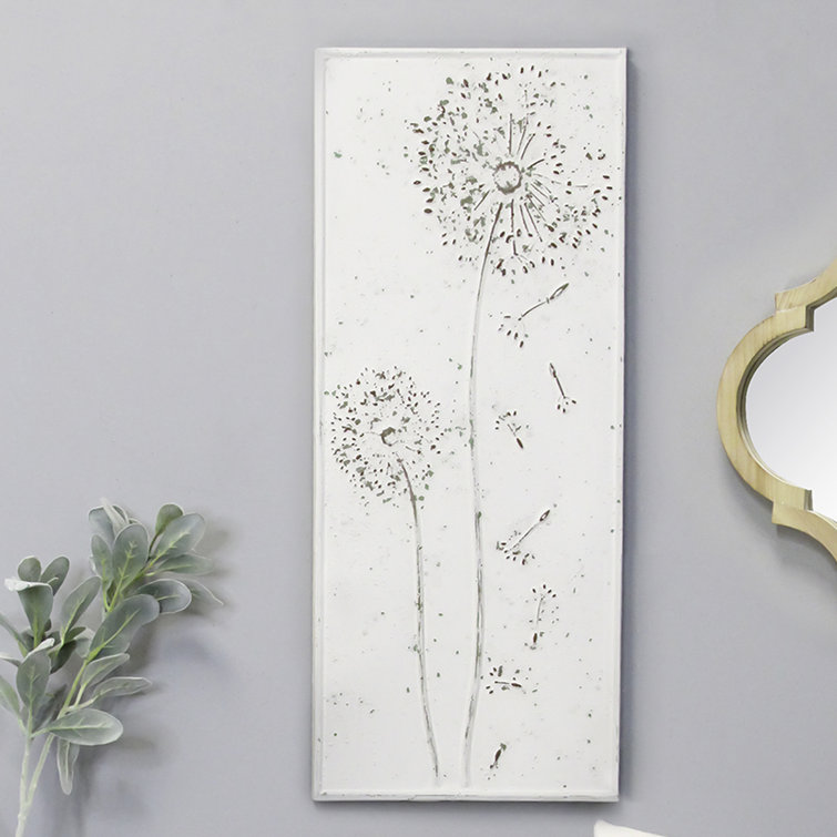 Gracie Oaks Dandelion Metal Panel Wall Décor & Reviews Wayfair